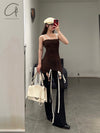 BASERANGE hollow strap skirt DRHSS-RB-SP24 TACTILE